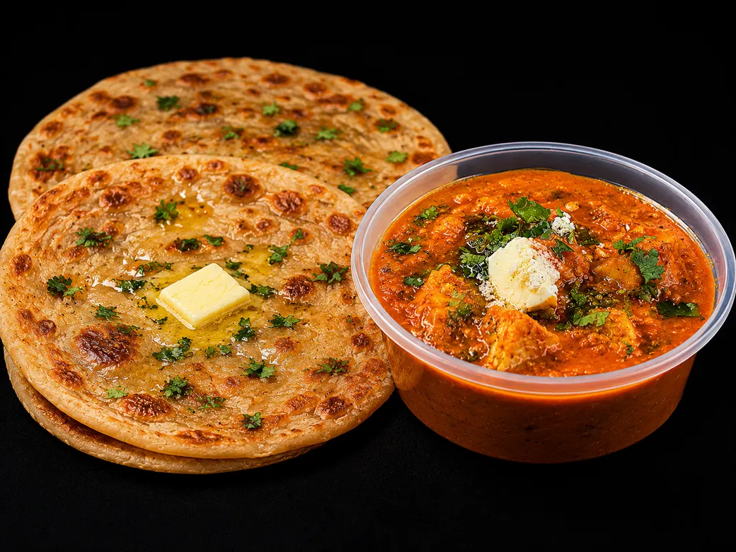Paneer Gravy with Paratha