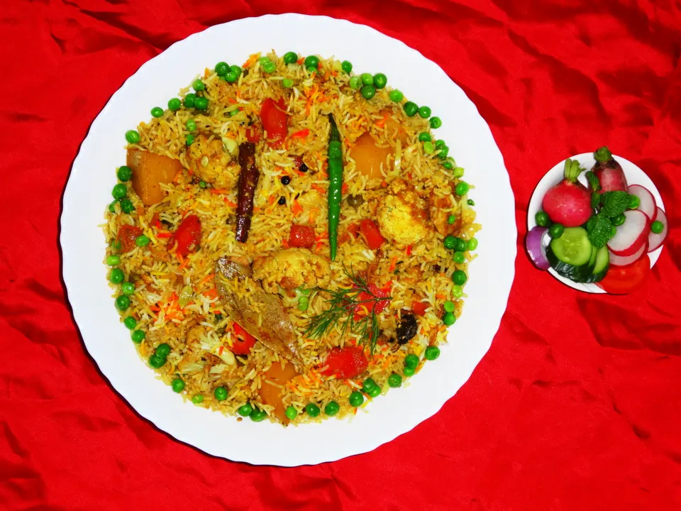 Vegetable Dum Biryani